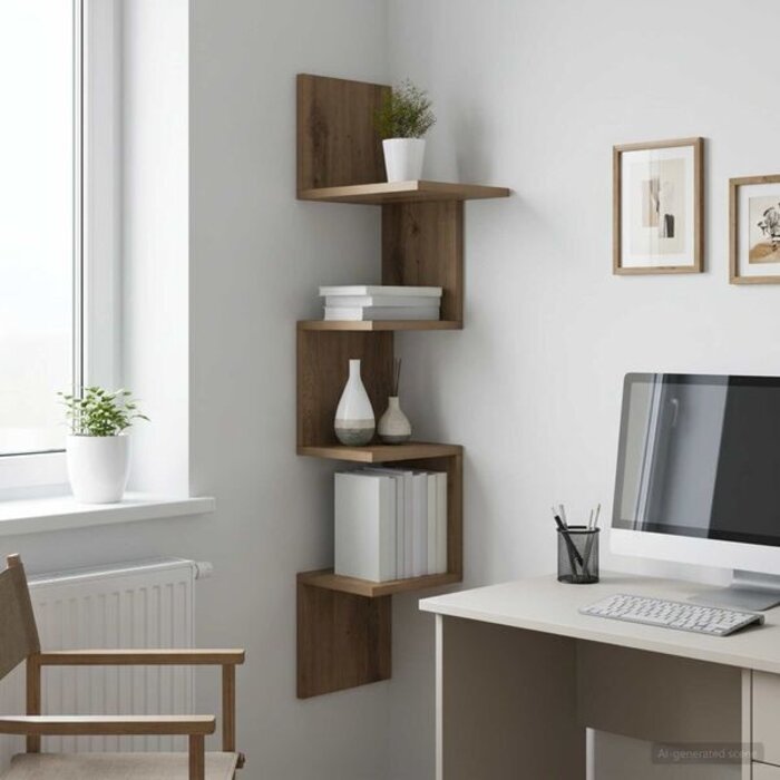 Étagère murale aspect chêne 107 cm - 32% de remise
