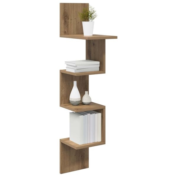 Étagère murale aspect chêne 107 cm - 32% de remise