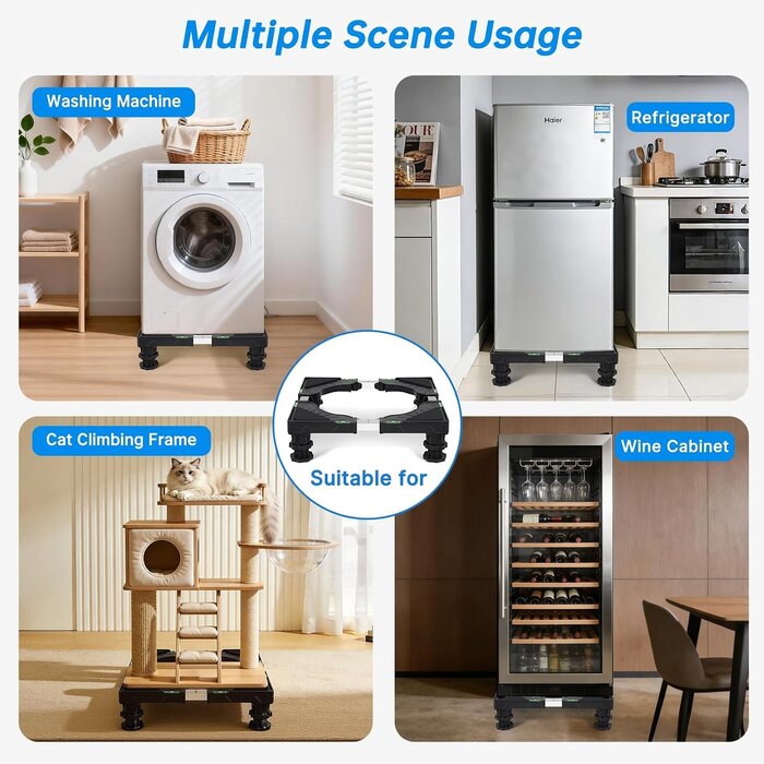 Socle réglable pour lave-linge et réfrigérateur - 32% de remise