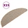Lot de 15 Tapis d'escalier demi-ronds marron - 56x17 cm - 34% de remise