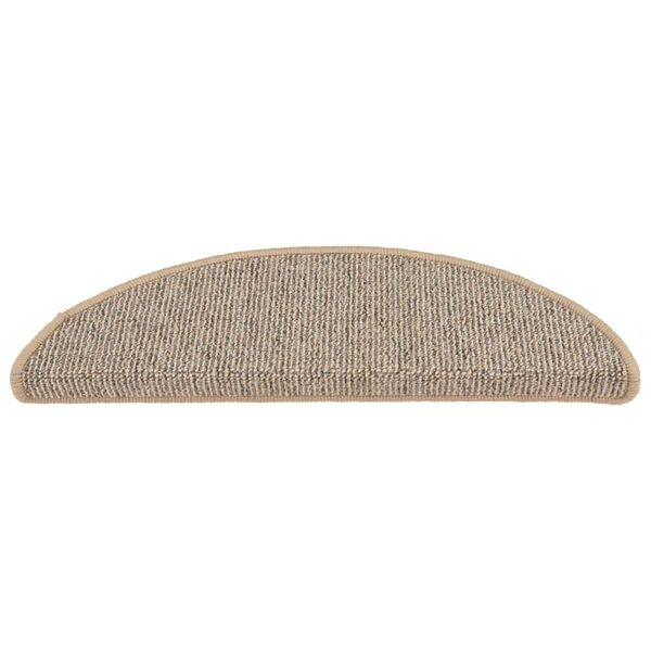 Lot de 15 Tapis d'escalier demi-ronds marron - 56x17 cm - 34% de remise