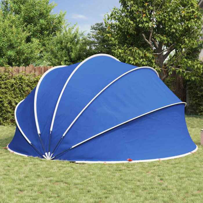 Dôme de piscine pliable 430x430x210 cm - Bleu Azur - 35% de remise