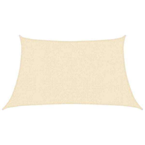 Voile d'ombrage trapézoïdale 3/4x2 m crème - 33% de remise