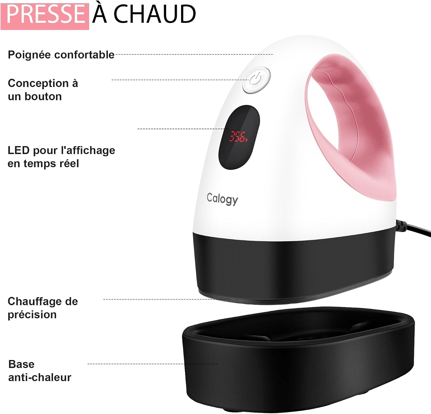 Mini presse à chaud portable pour textiles - 300W - 32% de remise