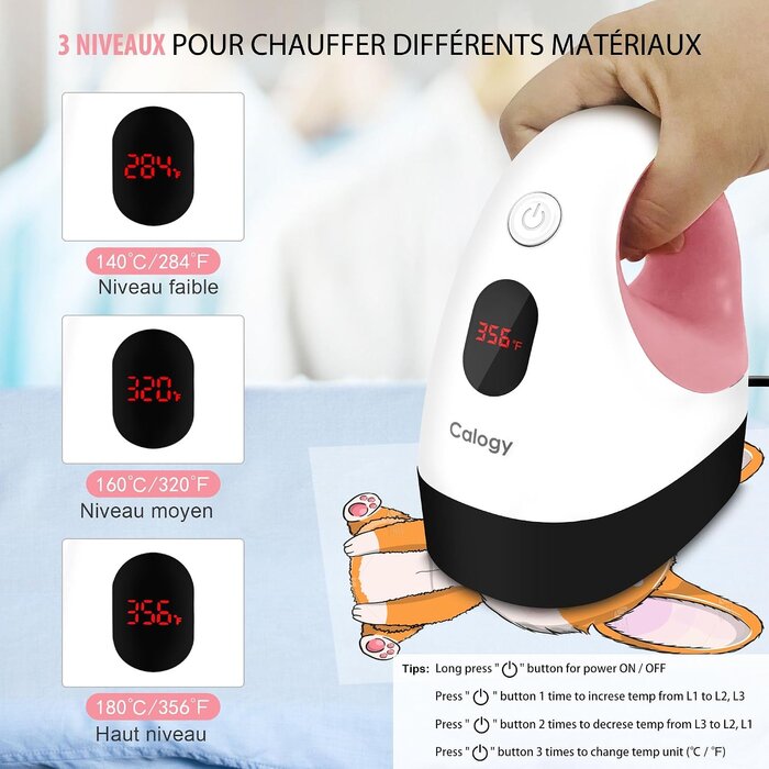 Mini presse à chaud portable pour textiles - 300W - 32% de remise
