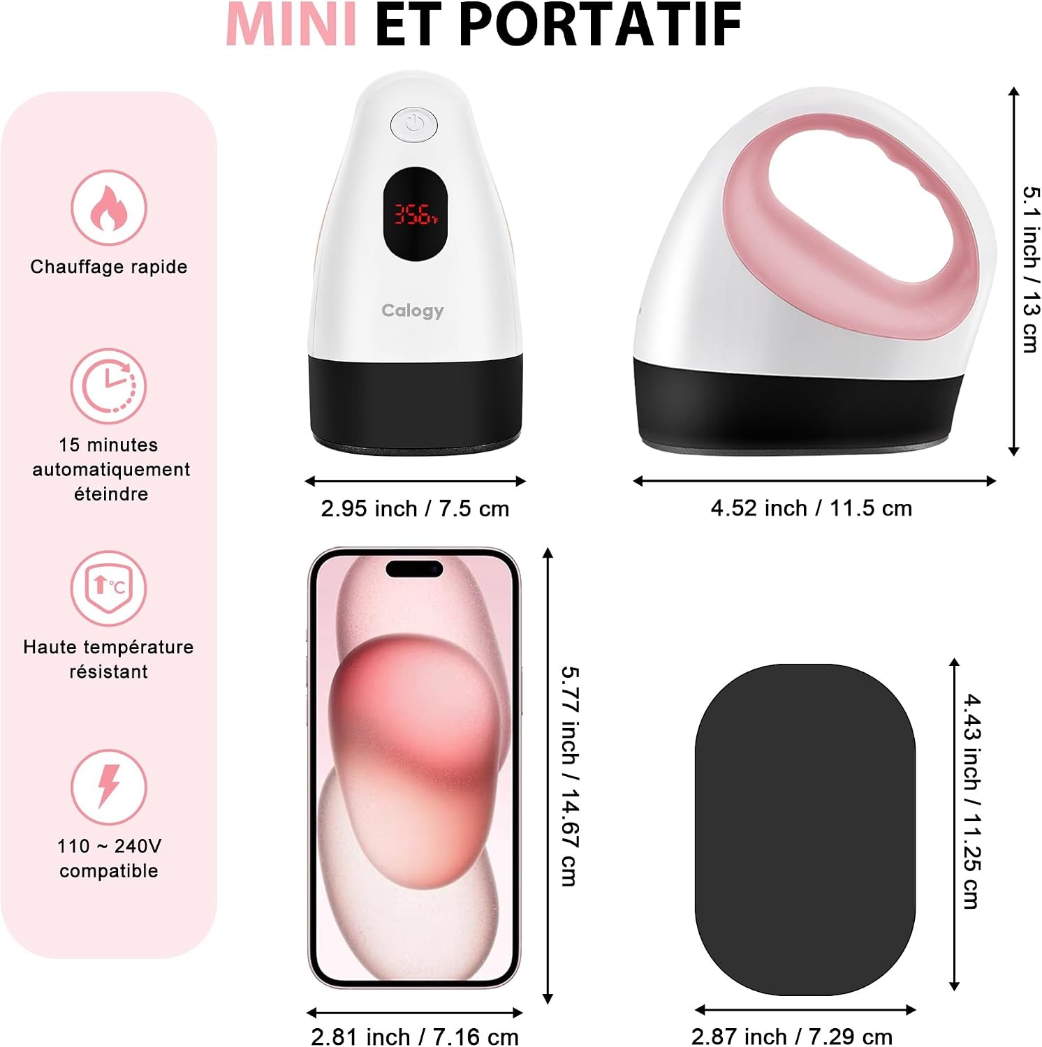 Mini presse à chaud portable pour textiles - 300W - 32% de remise