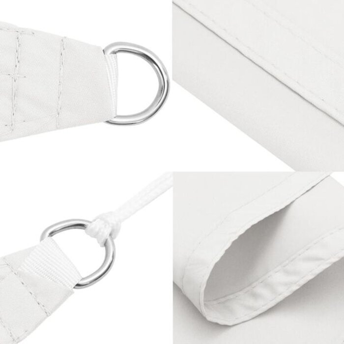 Voile d'ombrage carré 3x3 m blanc - 32% de remise