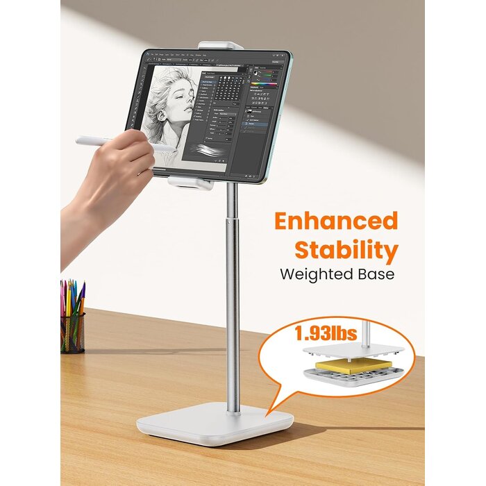 Support réglable pour tablette et écran 4,7-16" - Aluminium - 32% de remise