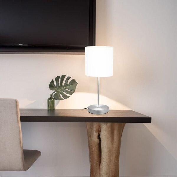 Lot de 2 lampes de table tactiles blanc et argent - 33% de remise