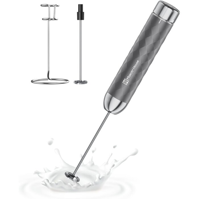 Mousseur à lait électrique rechargeable avec support - 31% de remise