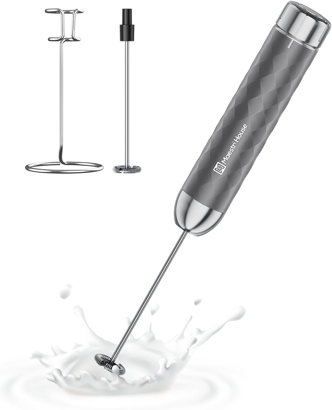 Mousseur à lait électrique rechargeable avec support - 31% de remise