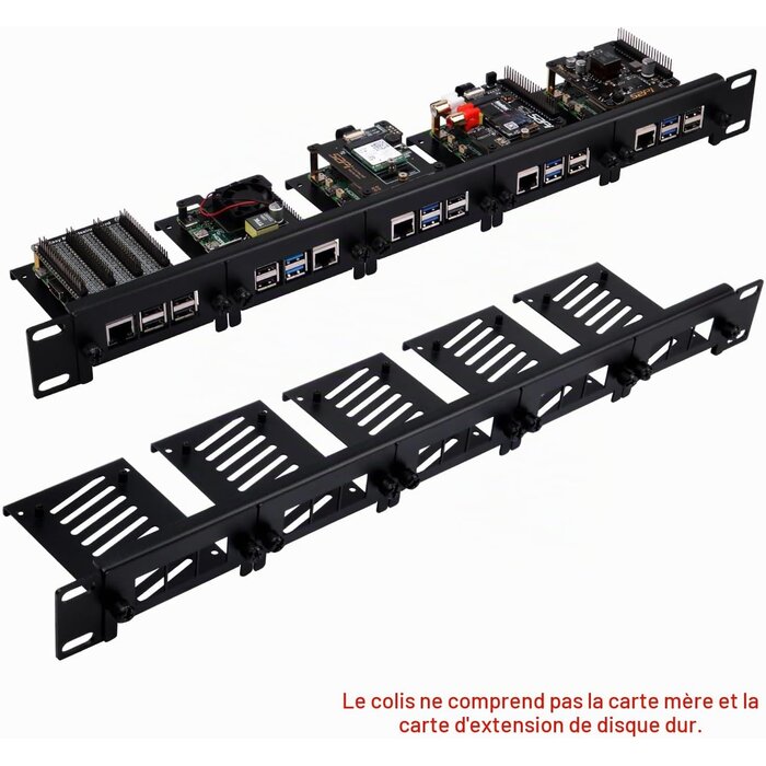 Baie de rack 19" 1U pour 5x Raspberry Pi - Métal - 33% de remise