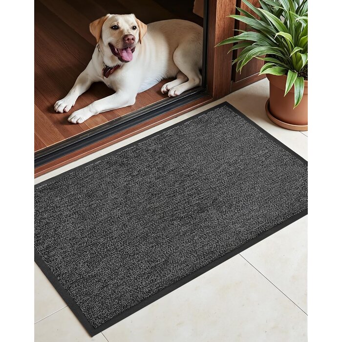 Paillasson 60x120 cm Noir et Gris - 33% de remise - Outlet