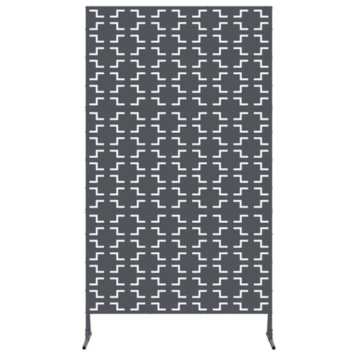 Paravent d'extérieur en acier anthracite 100x180cm - 34% de remise