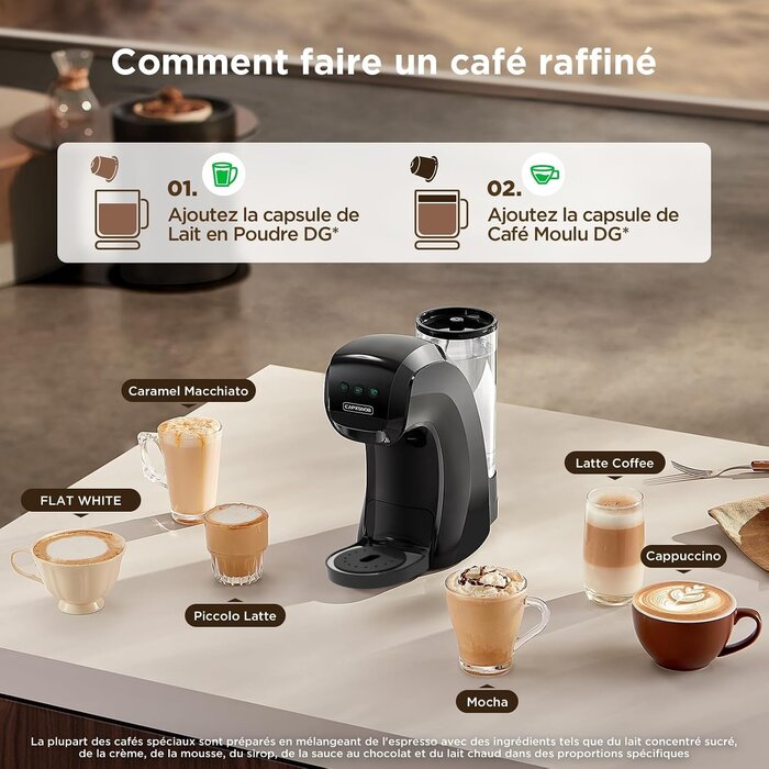Machine à café 5-en-1 multifonction - 34% de remise - Noir