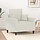 Fauteuil en velours crème 60 cm - 35% de remise - Déballé