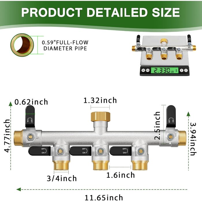 Distributeur d'eau 5 voies pour jardin - 34% de remise