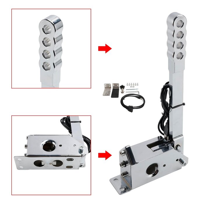 Frein à main USB pour simulation PC - Aluminium CNC - 34% de remise