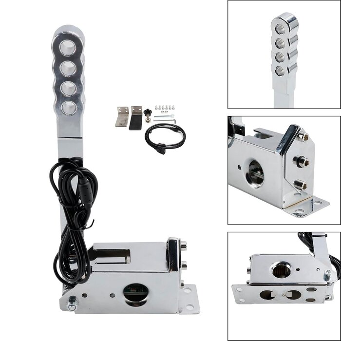 Frein à main USB pour simulateur PC - 34% de remise - Aluminium et Acier