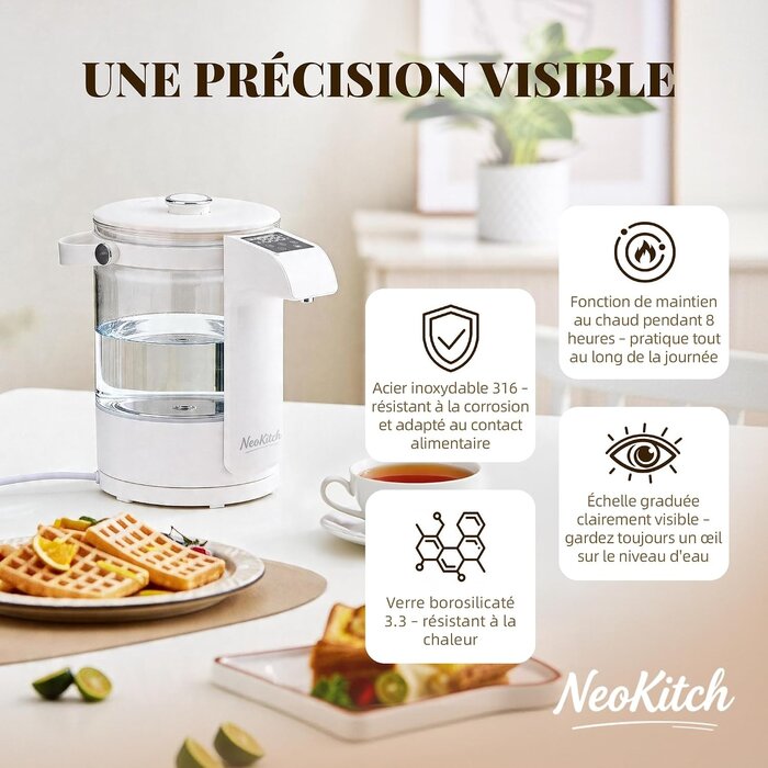 Distributeur d'eau chaude 2,5L, 1400W - 31% de remise