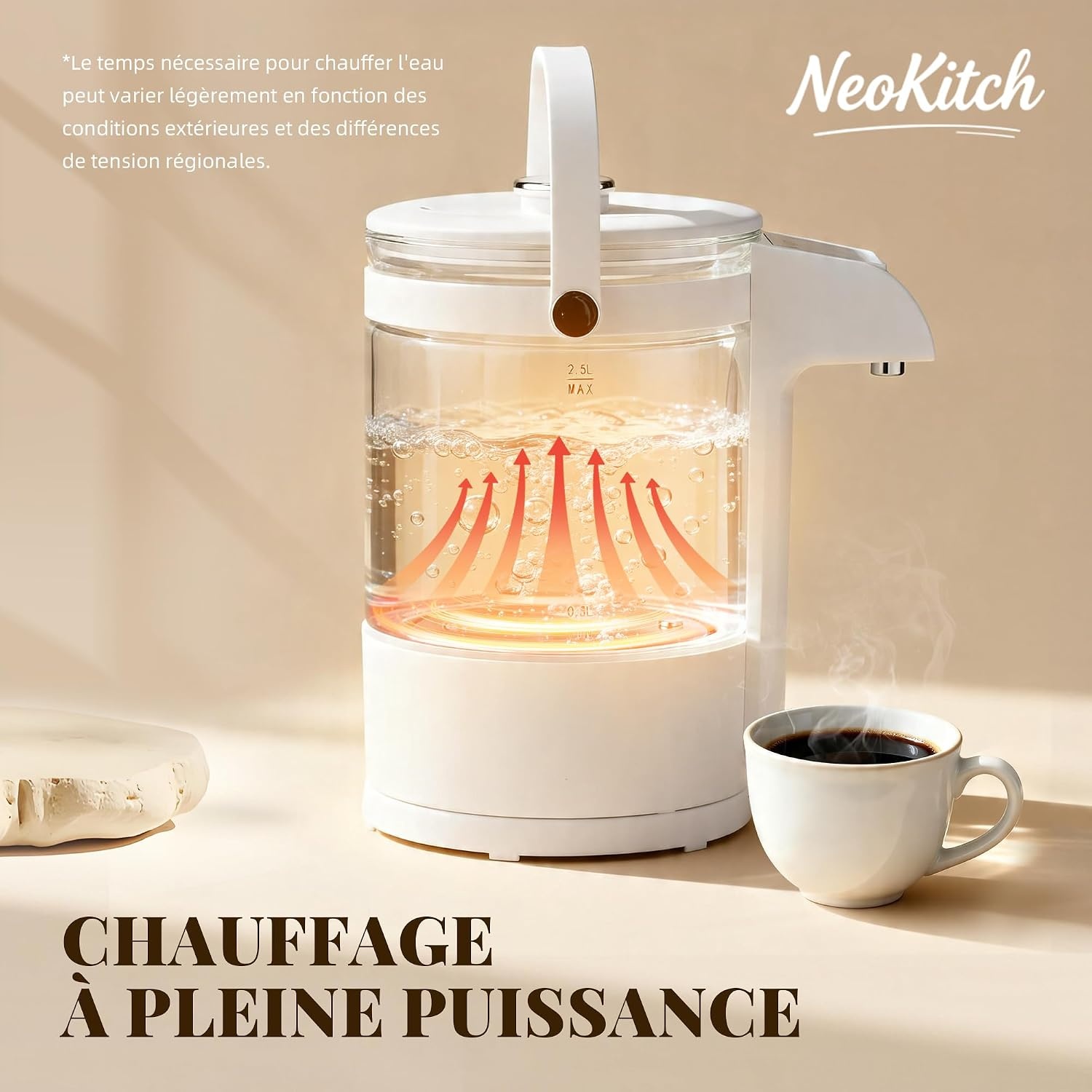 Distributeur d'eau chaude 2,5L, 1400W - 31% de remise