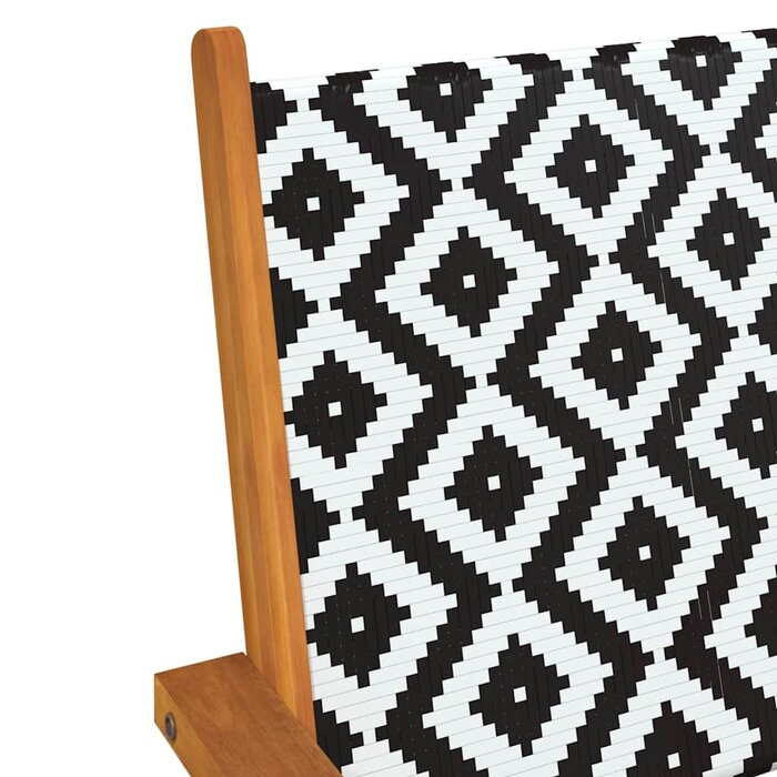Lot de 2 chaises de jardin en acacia et résine tressée - 34% de remise