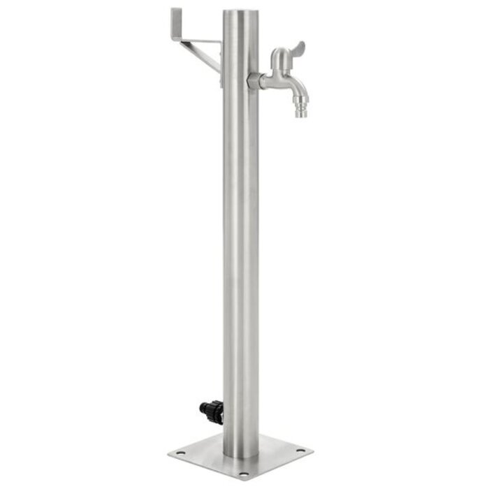 Colonne d'eau de jardin en inox 65 cm - Argent - 34% de remise