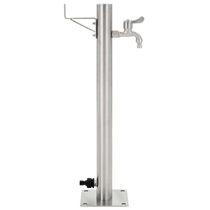 Colonne d'eau de jardin en inox 65 cm - Argent - 34% de remise