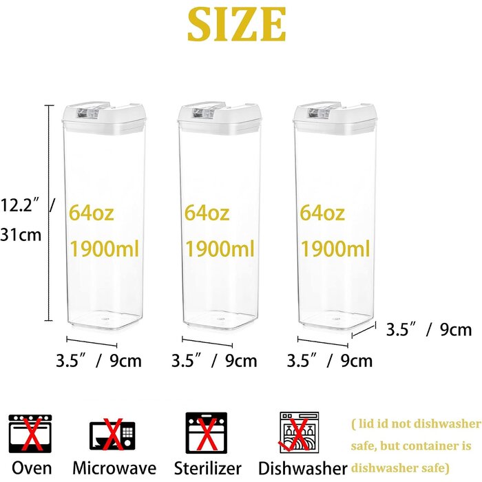 Lot de 3 boîtes de conservation 1,6L - Hermétiques - 32% de remise