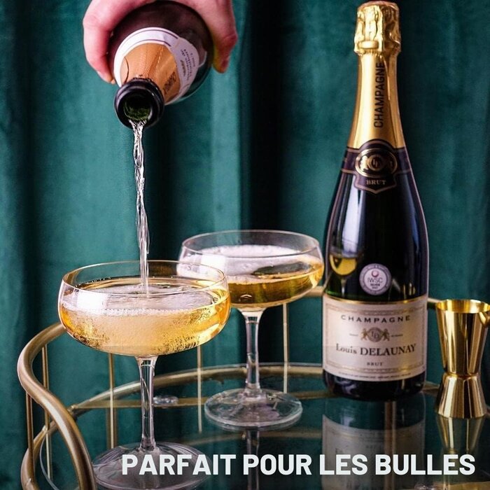Set de 4 verres à cocktail en cristal - 300 ml - 33% de remise
