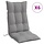 Lot de 6 coussins pour chaise dossier haut, Gris - 34% de remise