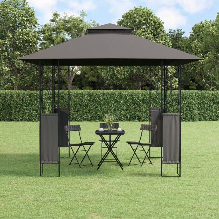 Tonnelle de jardin 300x300x270 cm anthracite - 35% de remise