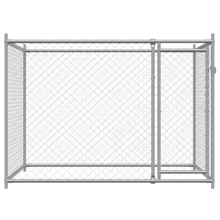 Chenil pour chien en acier galvanisé 2x2x1,5m - 35% de remise