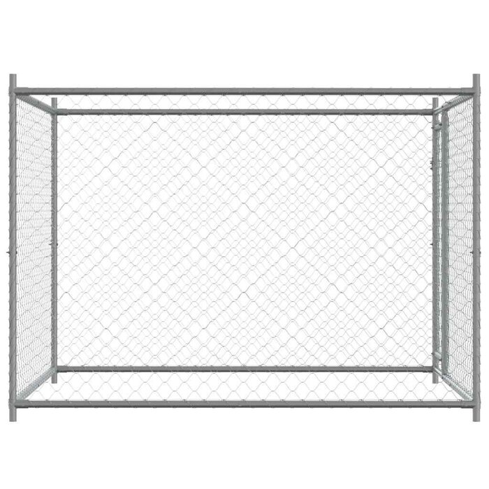 Chenil pour chien en acier galvanisé 2x2x1,5m - 35% de remise