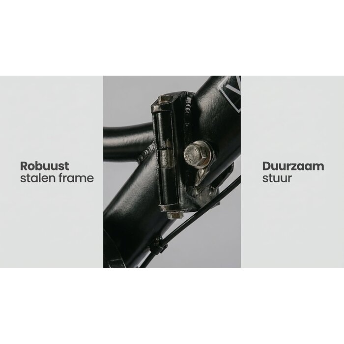 Vélo pliant 24 pouces noir - Mono-vitesse - 35% de remise