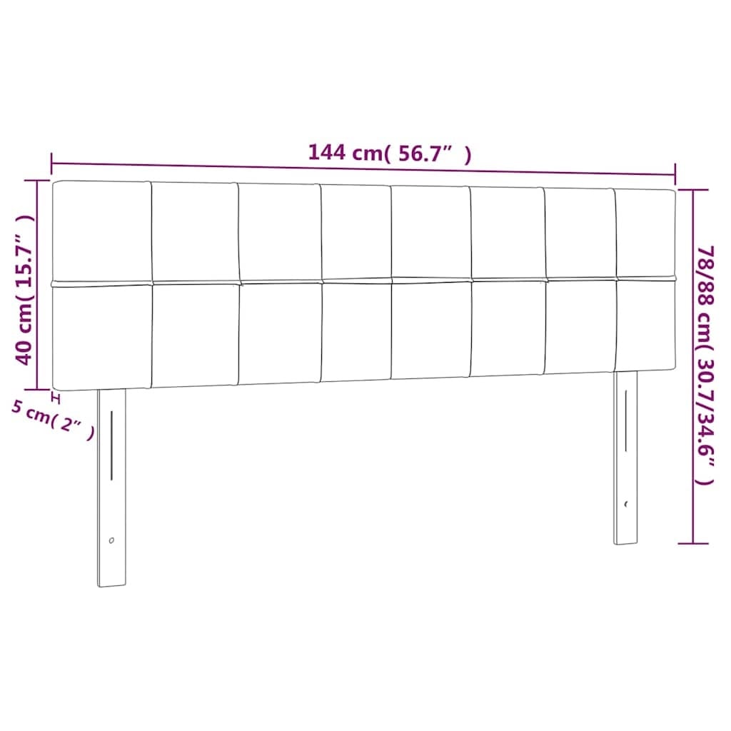 Lot de 2 têtes de lit réglables en tissu noir - 33% de remise