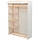 Armoire de rangement bois et tissu 110cm - 52% de remise
