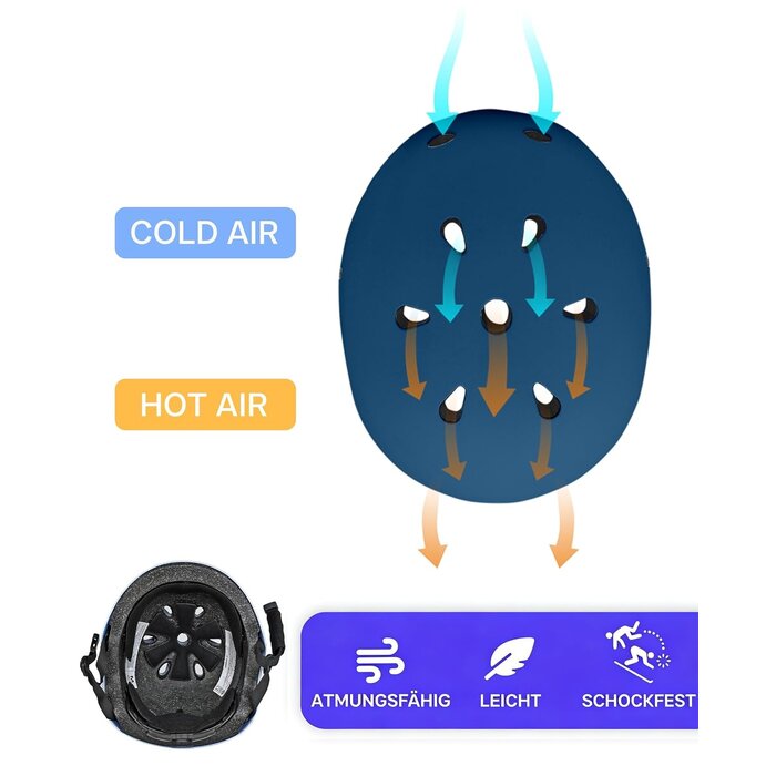 Casque de vélo enfant multisport bleu - 29% de remise