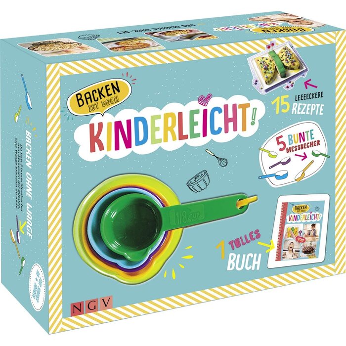 Kit de pâtisserie pour enfants avec 5 tasses doseuses - 29% de remise