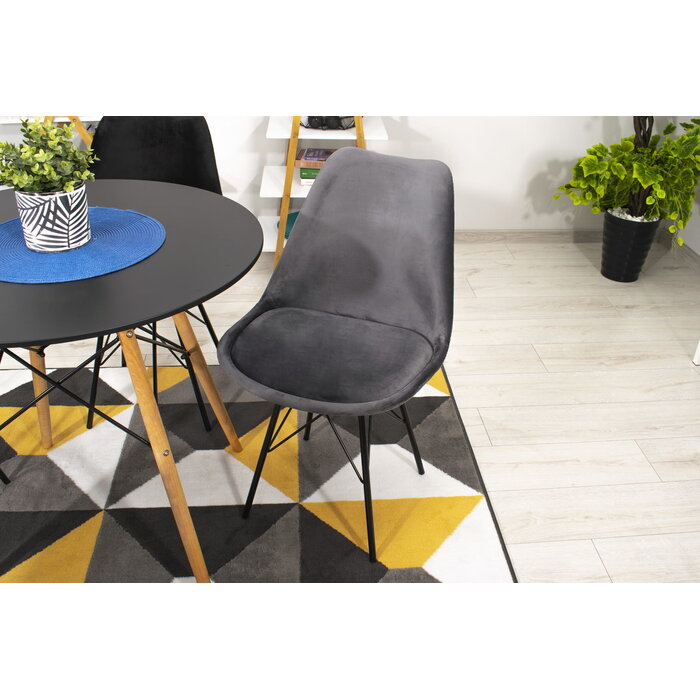 Table à manger ronde TODI 80 cm noire - 22% de remise