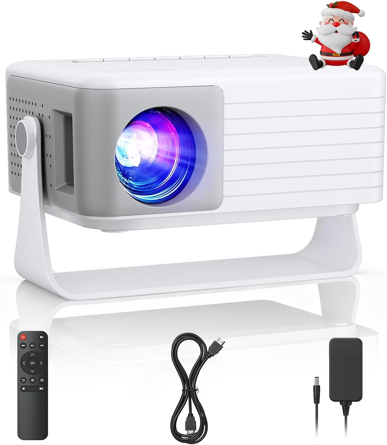 Mini-projecteur Full HD portable avec trépied et rotation 360° - 33% de remise