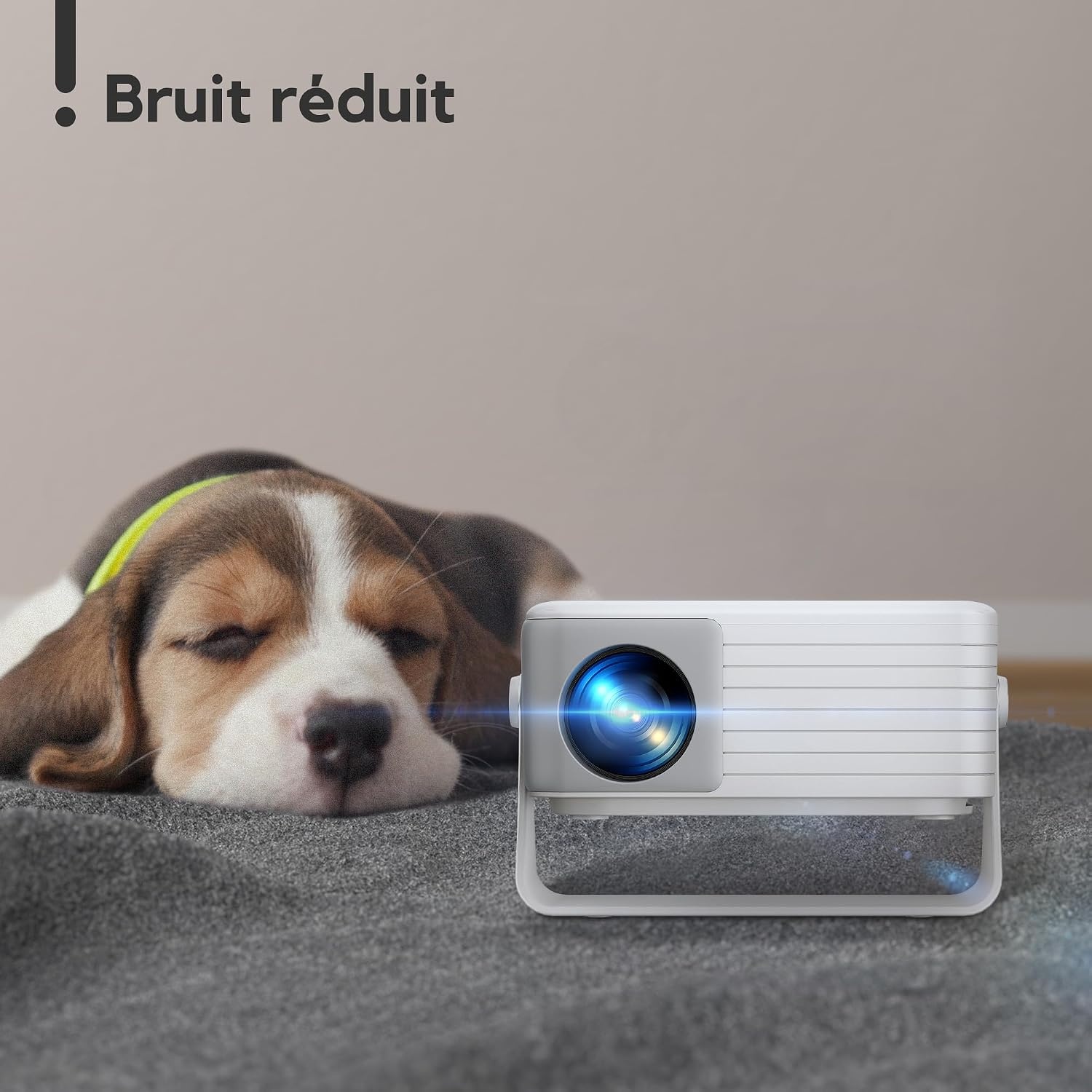 Mini-projecteur Full HD portable avec trépied et rotation 360° - 33% de remise