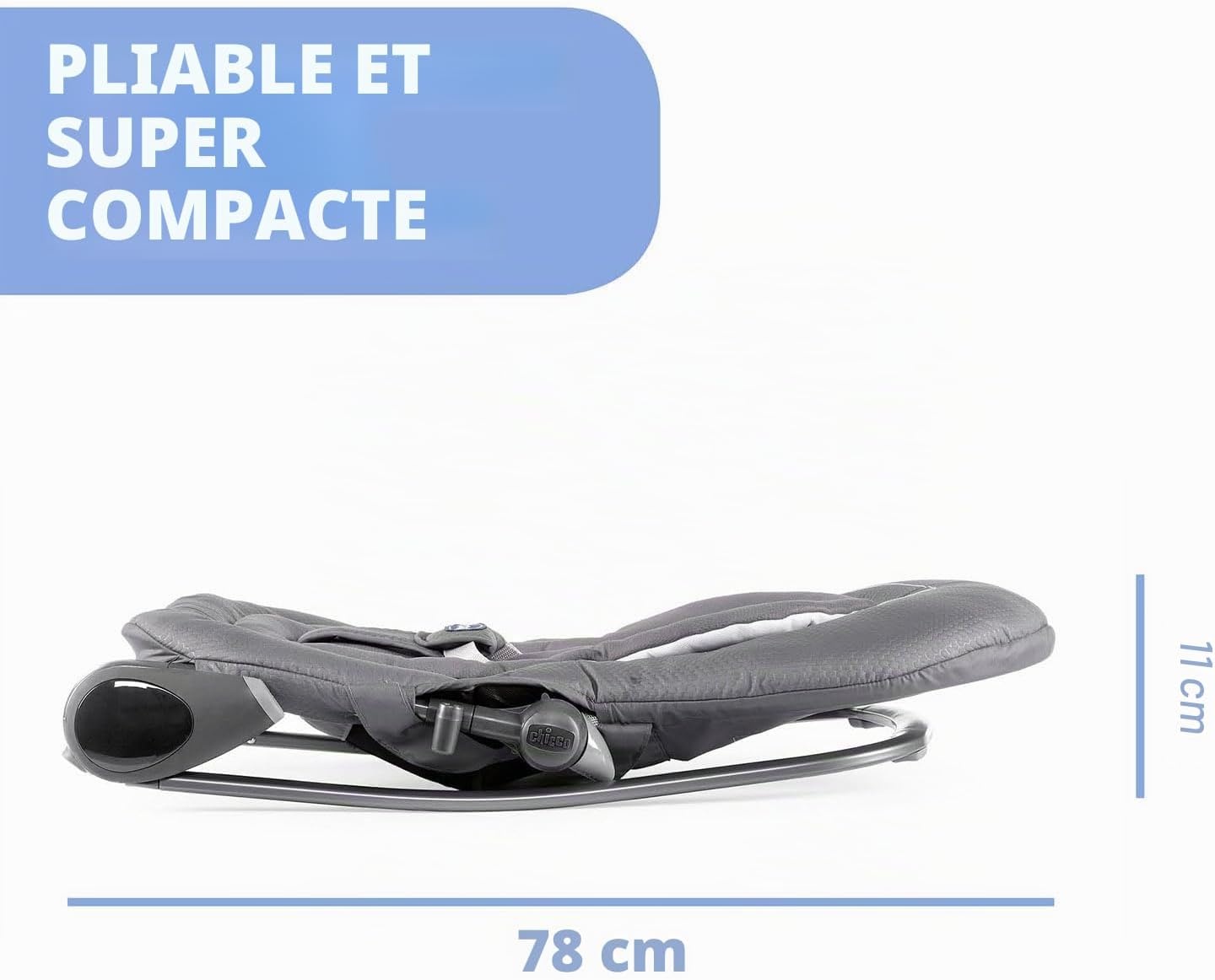 Transat bébé évolutif Moon Grey - 34% de remise