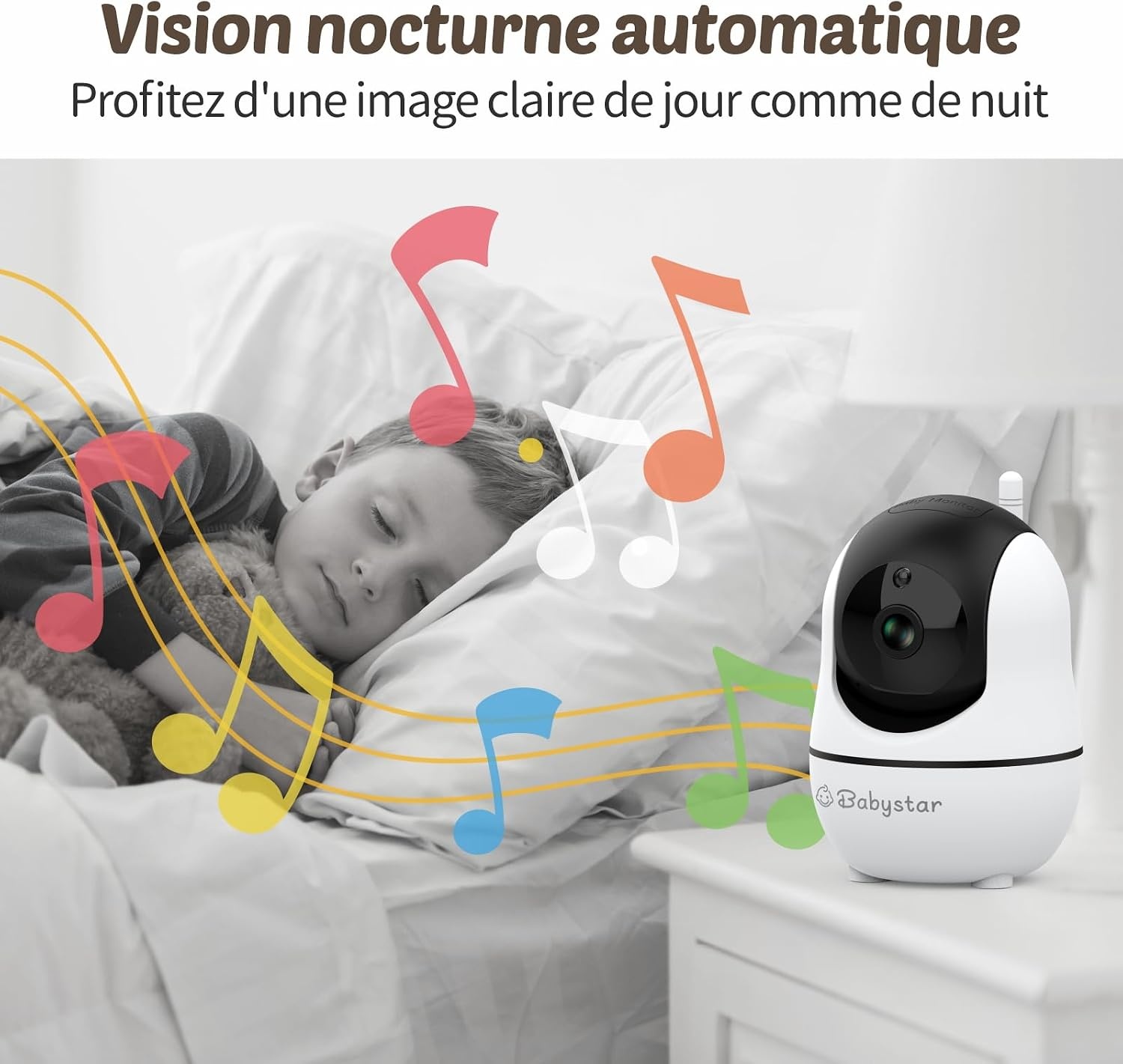 Babyphone Vidéo 7 Pouces 1080p - Vision Nocturne - 34% de remise
