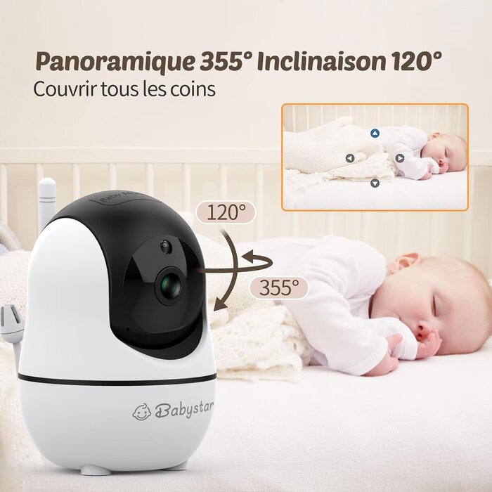 Babyphone Vidéo 7 Pouces 1080p - Vision Nocturne - 34% de remise