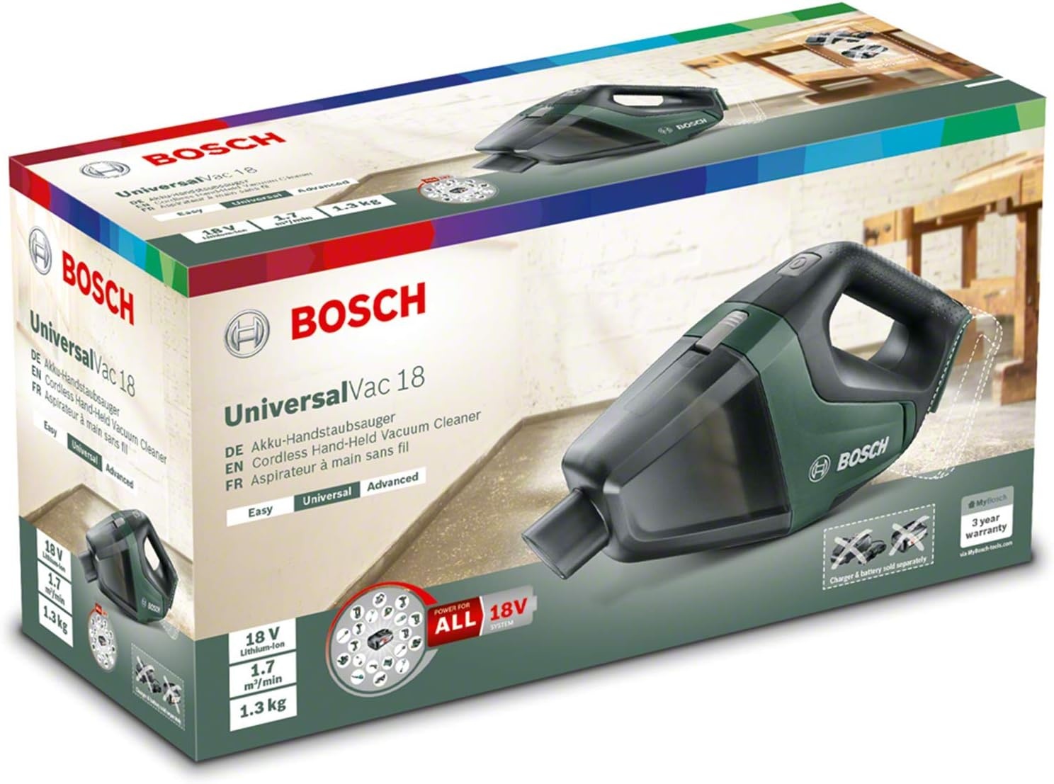 Aspirateur à main sans fil 18V - Vert pâle - 33% de remise