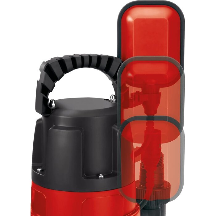 Pompe submersible eaux usées 780W - 15 700 l/h - Rouge - 33% de remise