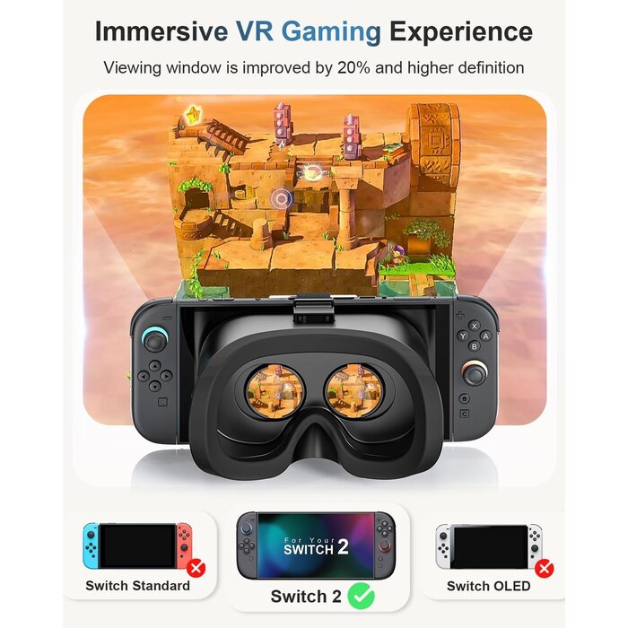 Casque VR pour Nintendo Switch 2 - Noir et Blanc - 29% de remise