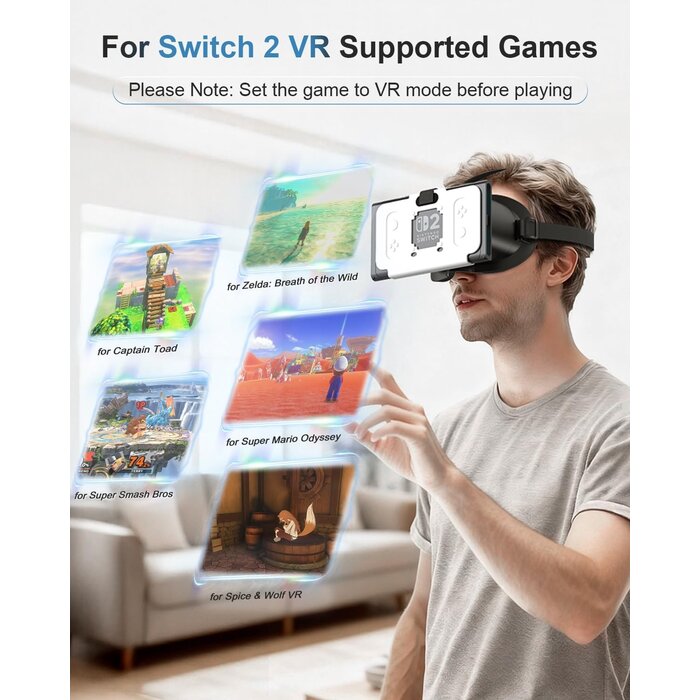 Casque VR pour Nintendo Switch 2 - Noir et Blanc - 29% de remise
