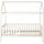 Lit cabane enfant blanc 200x90 cm - 35% de remise